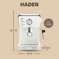 thumbnail image 4 of Haden Barista Brew Espresso Coffee Machine w/Froth Function, Ivory & Copper, 4 of 10