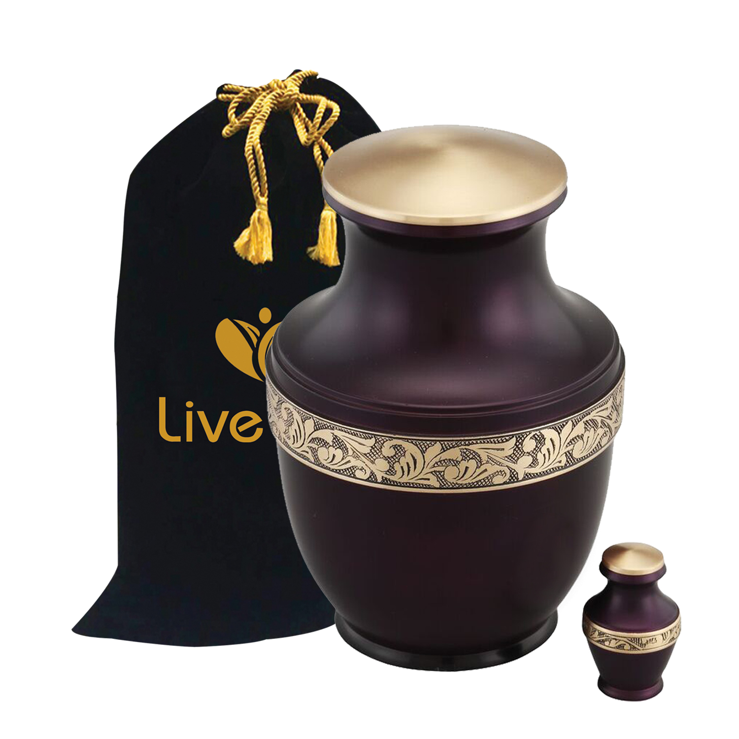 Celesty Cremation Urn Adult Funeral Urn Solid Brass Funeral Urn Handcrafted Adult Funeral