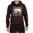 thumbnail image 3 of Happy Glamper | Fancy Camping Camper Van Caravan | Nature Lover Unisex Hoodie Sweatshirt, Brown, M, 3 of 5
