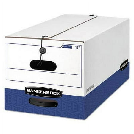 Bankers Box Storage File Box,White,PK4 FEL0001103