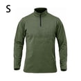 thumbnail image 4 of Qarigey Jersey de capa Base con media cremallera para hombre, camiseta cálida transpirable de manga larga para niños, ropa interior térmica para Camisetas Verde S Qarigey AP013080-11, 4 of 6