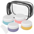 thumbnail image 1 of Travel Toiletry Bag With Containers Travel Size Containers Storing Skincare Products Purple 5.00X5.00X3.00CM Portable 1Set, 1 of 2