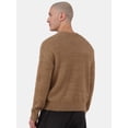 thumbnail image 3 of No Boundaries Men's Fuzzy Cardigan Sweater, Sizes XS-3XL, 3 of 5