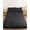 Black, variant on King Size Fitted Sheet Set - Dark Brown 3 Piece Bedding Sets 16" Deep Pocket Fitted Sheet with 2 Pillowcases, Farmhouse Burlap Solid Brown Color Modern Linen Texture Brushed Microfiber Bed Sheets