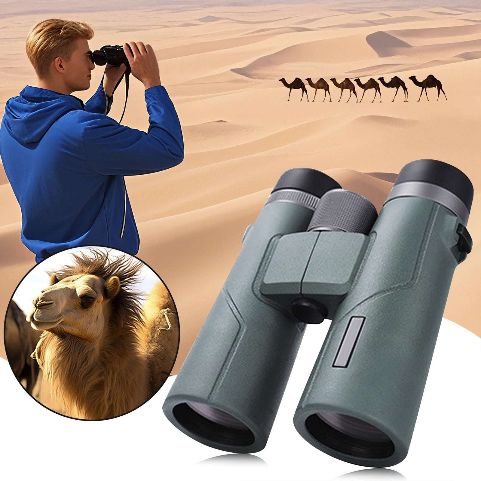 High Power Binoculars for Adults - 10X42 Magnification with Multi-Coated Lenses, Waterproof & Shockproof - Ideal for Wildlife Observation, Travel & Nature Enthusiasts