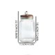 thumbnail image 3 of 53Oz Vintage Style Glass Sealed Jar Clear Kitchen Storage Container With Airtight Wooden Lid For Cookies Candy Coffee Beans Snacks And Dry Food Organization, 3 of 8
