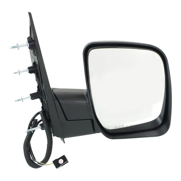 MIRROR Compatible For 2009-2013 Ford E-150 E-250 Right Passenger Heated Power Glass Textured Black