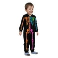 thumbnail image 5 of SDNall Matching Halloween Jumpsuit for Family Toddler Boys Girls Halloween Fashion Skeleton Print Plush Long Sleeved Romper Family Parent-Child Wear, 5 of 8