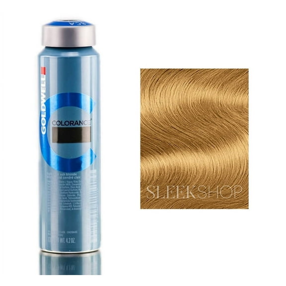 8G - Gold Blonde , Goldwell Colorance Demi-Permanent Dye Hair Color (4.2 oz. canister) hair beauty, Pack of 1 w/ Sleekshop Pink Comb