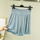 thumbnail image 1 of Pantalones de dormir de color liso para mujer, finos, informales, de cinco cuartos, para el hogar, pijama, 1 of 4
