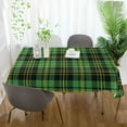 thumbnail image 6 of GZHJMY St. Patrick's Day Plaid Tablecloth, Rectangle Waterproof Washable Polyester Table Cover for Picnic Dinner Holiday Party Decor, 54 x 54 Inch, 6 of 7