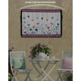 thumbnail image 3 of 4th of July Outdoor TV Cover 48 to 50 Inch Weatherproof, Spring Floral Love Heart Independence Day 600D Oxford TV Covers with Waterproof Zipper, Outside Flat TV Screen Protector Size 48"Wx30"Hx4.5"D, 3 of 7