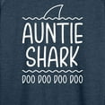 thumbnail image 3 of Instant Message - Auntie Shark - Women's Lightweight French Terry Long Sleeve Shirt, 3 of 6