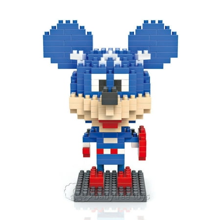 Diamond Mickey Mouse - Nano Blocks Loz Diamond Block Children Kids Toys Gift Captain Mickey Mouse