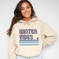 thumbnail image 2 of Winter Vibes Stripes - Women's Graphic Hoodie, 2 of 10