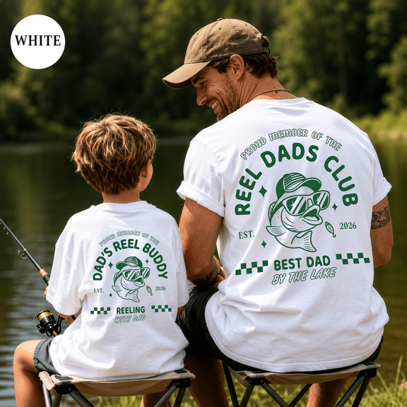 Fishing Dad And Son Matching Shirts, Reel Dads Club Tee, Dad's Reel Buddy Shirt, Fisherman Father's Day Gift
