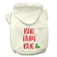thumbnail image 4 of Christmas Pet Dog  Cat Hoodie Screen Printed, "Bah Humbug", 4 of 11