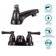 thumbnail image 5 of Dura Faucet Robinet DF-PL700L-VB Série Designer; Utilisé pour Toilettes; Pièce Unique Montage sur Plateau de 4 Pouces; Poignée Designer à 2 Leviers; Revêtement Bronze Vénitien/plastique; Application à 2 Trous, 5 of 5