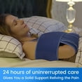 thumbnail image 3 of Arm Sling for Sleep, Shoulder Immobilizer for Women Men, Very Soft Sling for Rotator Cuff Tear, Fractured, Dislocation, Broken, Postoperative, Fits Left Right, Blue, S: Bust 25″-31.5″, 3 of 6