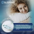 thumbnail image 2 of Sleepavo Memory Foam Pillows Queen Size Set of 2 - Cooling Bed Pillows for Sleeping - Back, Stomach, Side Sleeper Firm, Comfy Cool Shredded - 2 Pack, Rayon Derived from Bamboo for Adult, Teen, Kids, 2 of 7