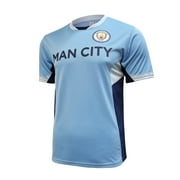 Icon Sports Men Manchester City Officially Licensed Soccer Poly Shirt Jersey -01 Large
