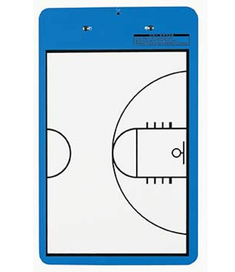 Markwort Basketball Court Clipboard 17x9" wBlueBorder
