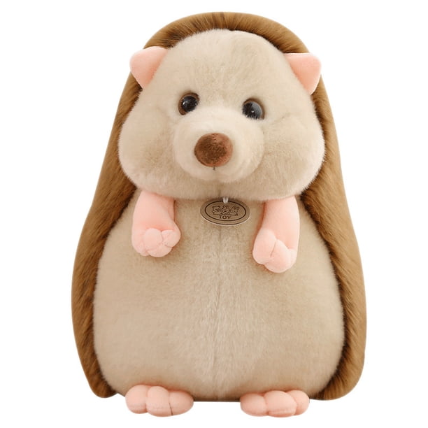 Muñeca de peluche con forma de erizo de pie, 17 cm, suave para niños y decoración