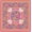 Pink Chinoiserie Floral Botanical31.5" x 31.5", variant on Yellow Summer Lemon Mahjong Mat 31.5x31.5 Inch, Rustic Citrus Fruit Botanical
