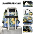 thumbnail image 3 of FORMRS Mini Backpack Purse for Women Travel Daypack Casual Shoulder Bag, Green Lemon Plaid, 3 of 7