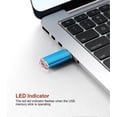 thumbnail image 4 of 2pack 64GB USB 3.0 Flash Drive High Speed 64G Thumb Drive Memory Stick Jump Drive 64G USB Drive Zip Drive for PC laptops, Tablets, TVs, car Audio(Blue, 4 of 5
