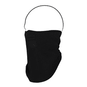 Zan Headgear Microfleece Face Mask with Mesh Mouth Black WFMF114