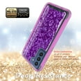 thumbnail image 3 of Samsung Galaxy A73 Case, Rosebono Hybrid Graphic Design Pattern Hard Back Pannel Cover Case For Samsung Galaxy A73 (Purple Shell), 3 of 4