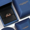 thumbnail image 5 of Gem Stone King 1.80 Ct Round Black Diamond 18K Rose Gold Plated Silver Ring, 5 of 6