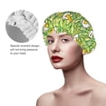 thumbnail image 2 of KLL Cartoon Duck Pattern Shower Cap & Bath Cap for Women,Reversible Oversized Waterproof Shower Caps for all Hair Lengths,Elastic Reusable Bathing Hair Cap, 2 of 6