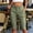 Green, variant on Women's Knee Length Shorts Baeitkot Women's Solid Color High Waisted Knee Length Shorts Casual Cargo Capris with Pockets Wine M