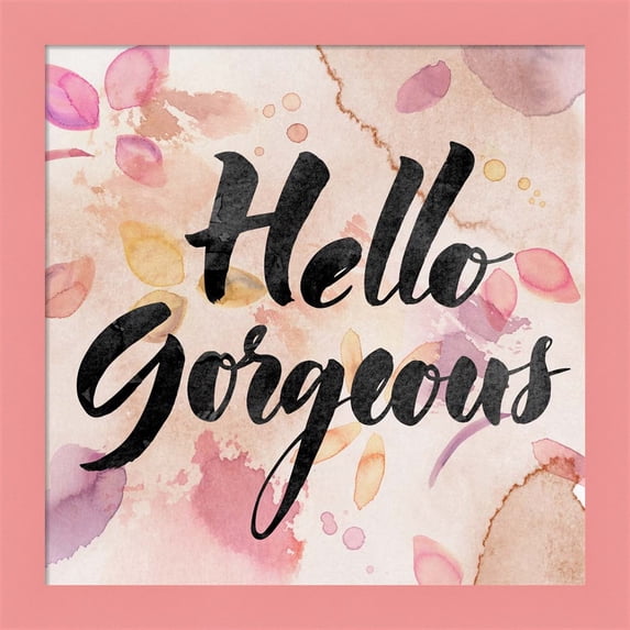Great Art Now Hello Gorgeous by PI Galerie, Framed Wall Art, 14W x 14H