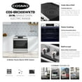 thumbnail image 5 of Cosmo 30 in. Haven Collection 6.3 cu. ft. Electric Range, 5 Burner Ceramic Glass Cooktop, Self Clean, Air Fry, Stainless Steel, 5 of 16