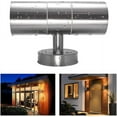 thumbnail image 4 of Outdoor Wall Sconce Porch Light 4-Pack Stainless Steel Exterior Wall Lights Waterproof Up and Down Wall Lamp, 4 of 6