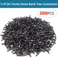 thumbnail image 1 of RBCFHl 1/4 Inch Dripper Watering Tee Connector Joint Drip Irrigation Greenhouse Garden Tools Repair Fitting for 4/7mm Hose He Qiyong unisex, 1 of 2