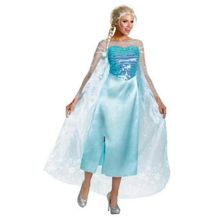Morris Costumes DG82832B Frozen Elsa Adult Deluxe 8-10