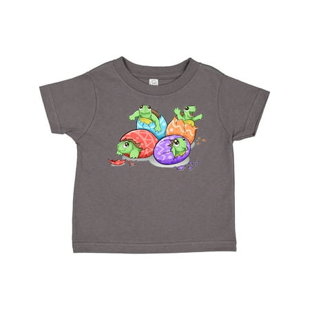 

Inktastic Cute Baby Turtle Hatchlings with Colorful Eggs Boys or Girls Toddler T-Shirt