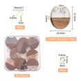 thumbnail image 2 of DIY Earring Making Kit Including Gap Flat Round Resin & Walnut Wood Pendants Iron Earring Hooks & Open Jump Rings Mixed Color 154pcs/box, 2 of 6