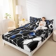 thumbnail image 4 of jejeloiu Football Soccer Sport Twin Sheet Sets,Ball Game Gaming Bedding For Boys Teens 3-Piece, 4 of 7