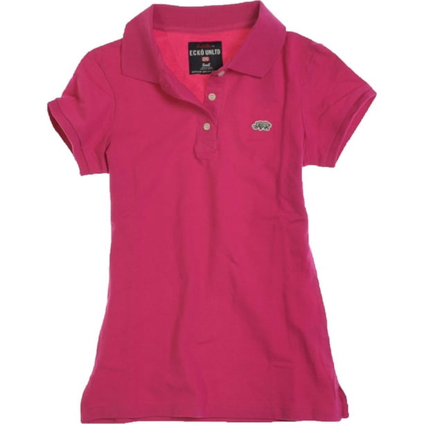 Ecko Unltd. Polo de piqué para mujer, rosa, pequeño Ecko Unltd. Polo