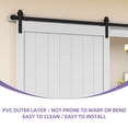 thumbnail image 2 of Uforic 48" x 84" Silding Barn Door,with Hardware Kit Rail,and Handle,Pulleys, White, 2 of 9