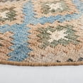 thumbnail image 3 of SAFAVIEH Kilim Alys Geometric Area Rug, Blue/Ivory, 7' x 7' Round, 3 of 8