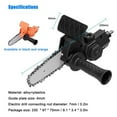thumbnail image 3 of Electric Drill Converter Into Electric Saw with 4 Inch Chain Mini Handheld Chain Saw Conversion Bracket Orange, 3 of 8