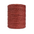 thumbnail image 1 of Sombrero de sol y bolsa de playa de hilo de rafia de algodón natural color vino, materiales de tricot de paja de rayón - 280 metros / 306 yardas, 1 of 7