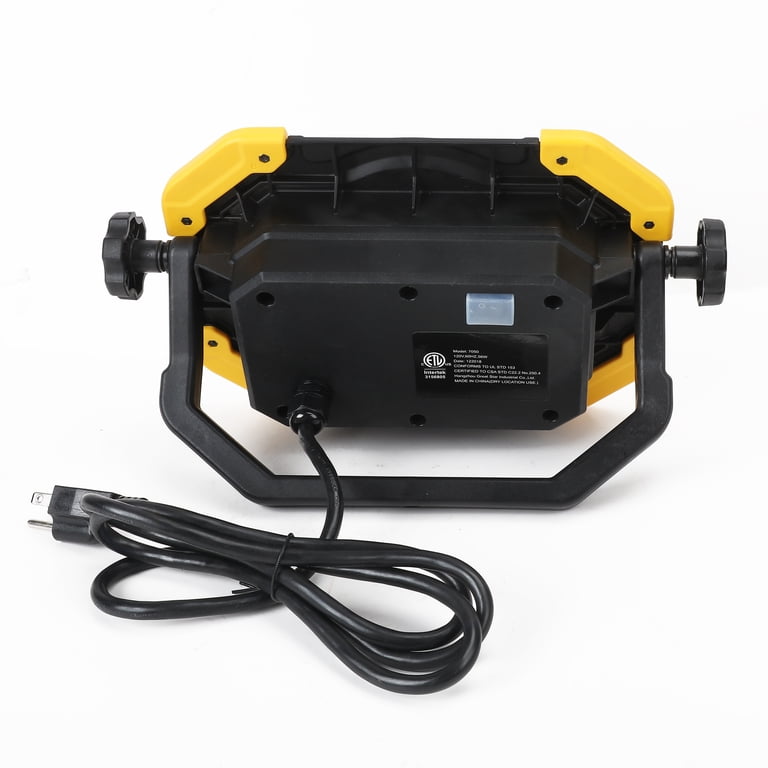 Hyper Tough 5000 Lumen LED Corded Work Light, Yellow, Black, Model