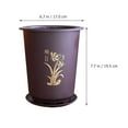 thumbnail image 2 of FUEENIRVA 3 Sets of Plastic Planter Nursery Pots for Kitchen Dark Red, 2 of 8